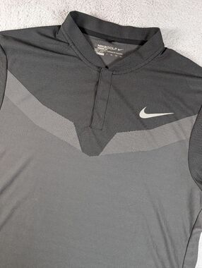 Nike Golf Blade Collar Polo Mens 2XL Black Zonal Cooling